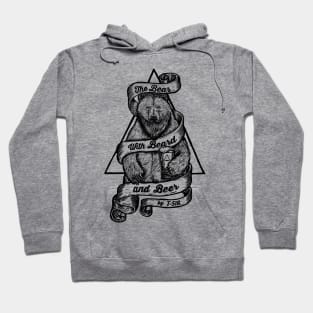 The Bear with Beard and Beer Hoodie